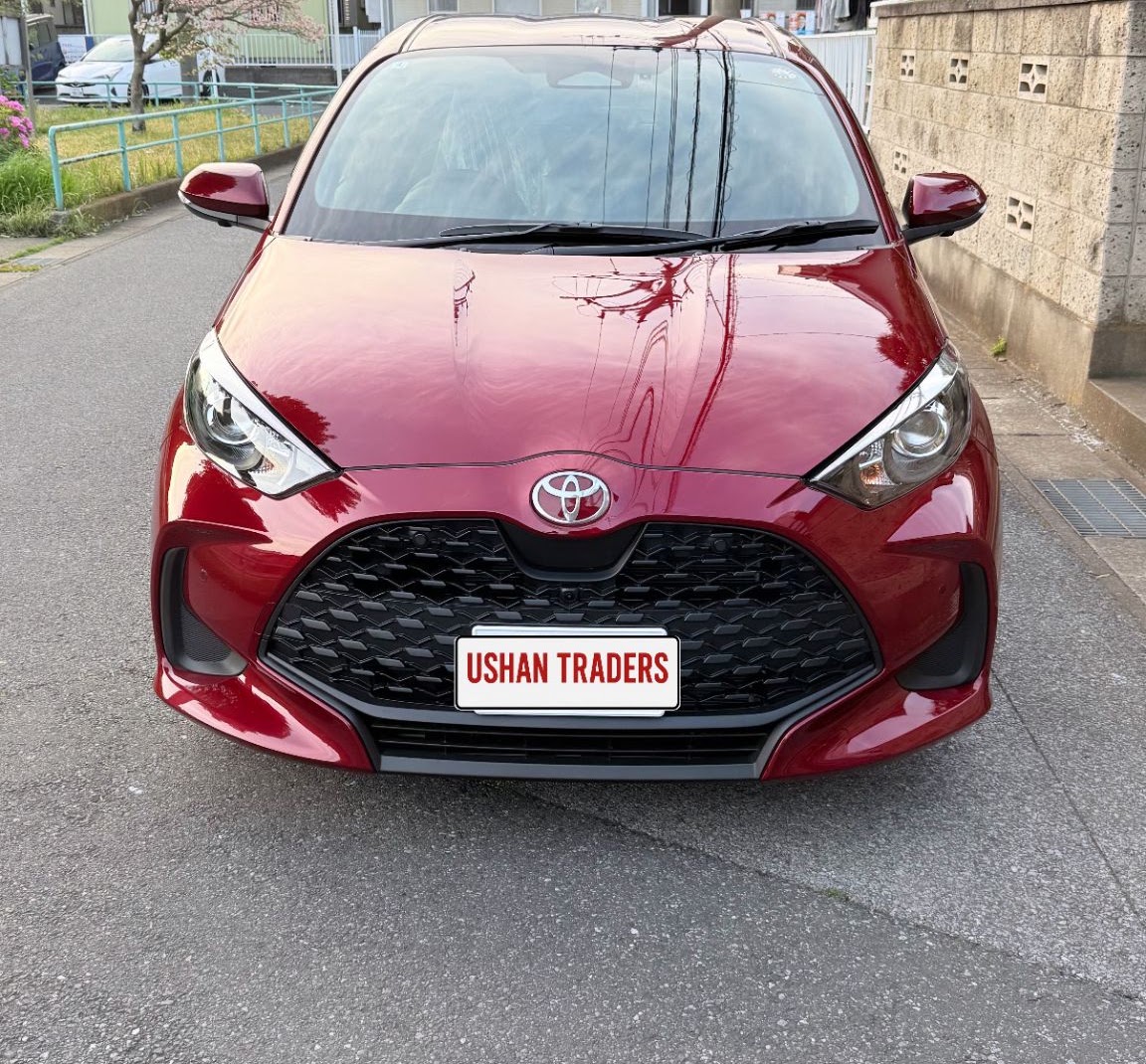 Red Toyota Yaris offered by Ushan Traders