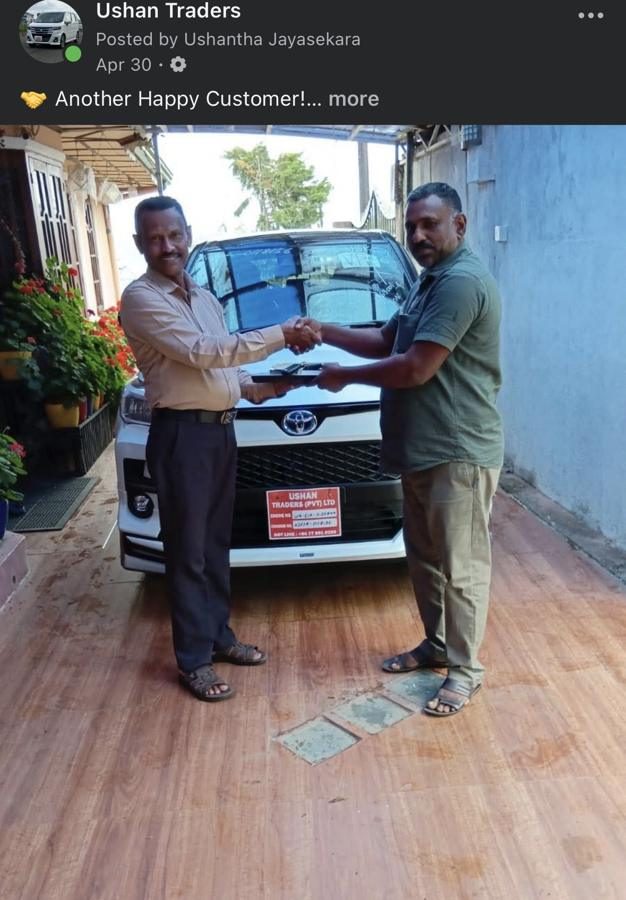 Ushan Traders customer vehicle delivery